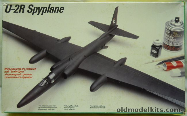 Testors 1/48 Lockheed U-2R Spyplane, 508 plastic model kit